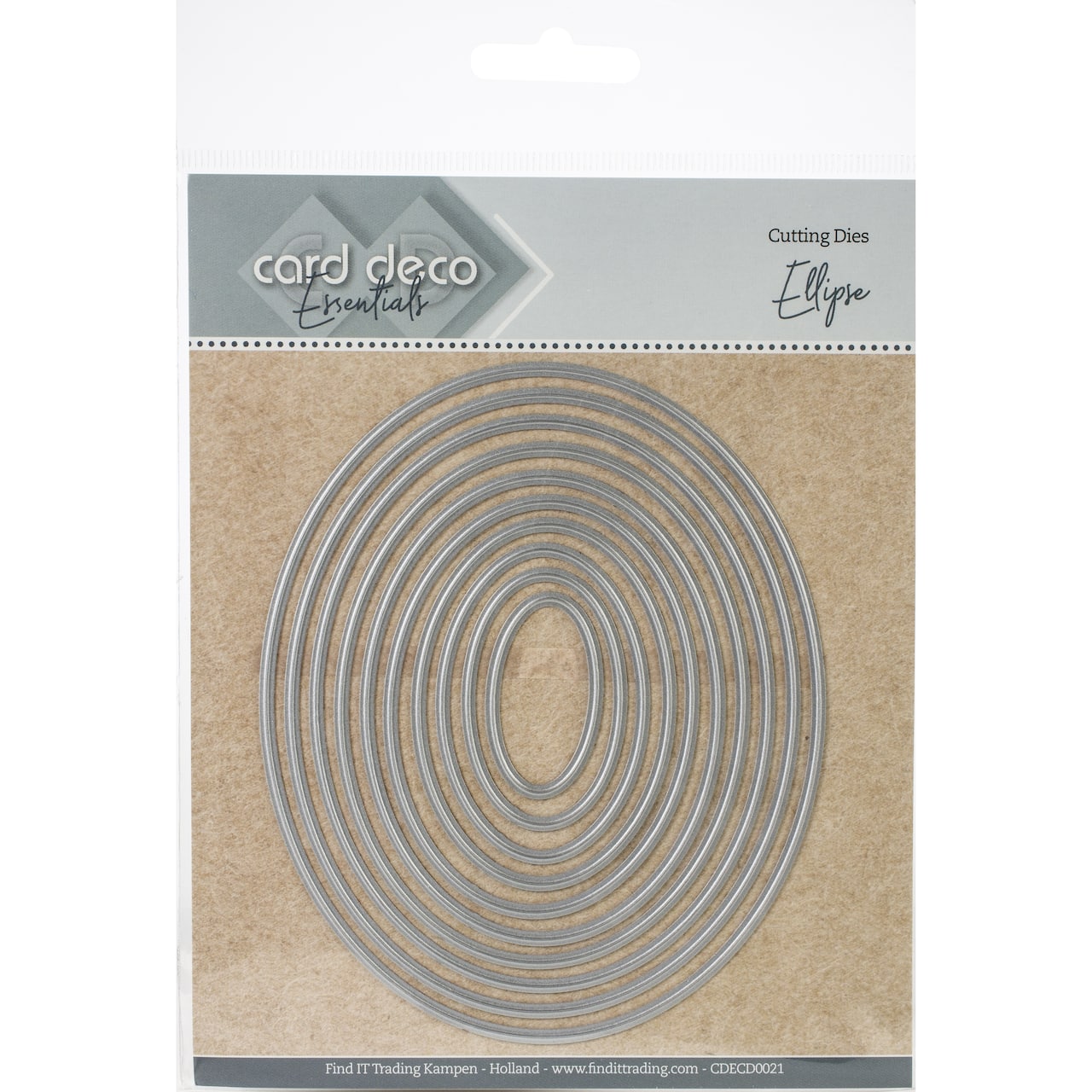 Find It Trading Card Deco Essentials Nesting Cutting Dies-Ellipse